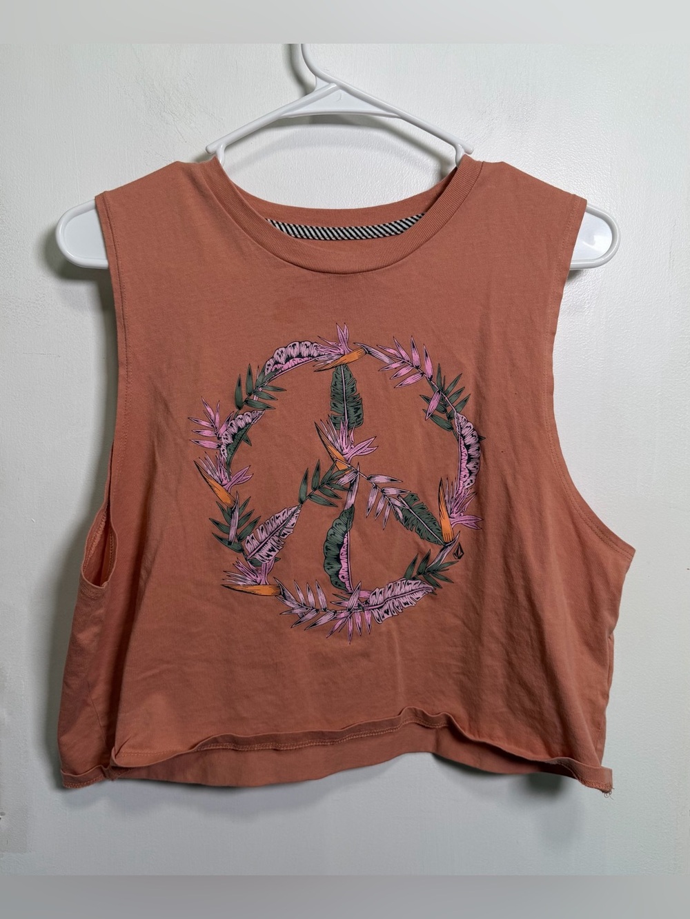 Volcom Peace Sign Flower Tank Top